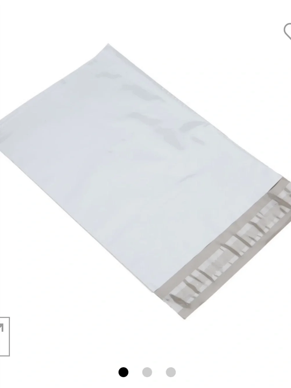 300 White Poly Mailer with Peel & Seal Strip 7.5 x 11